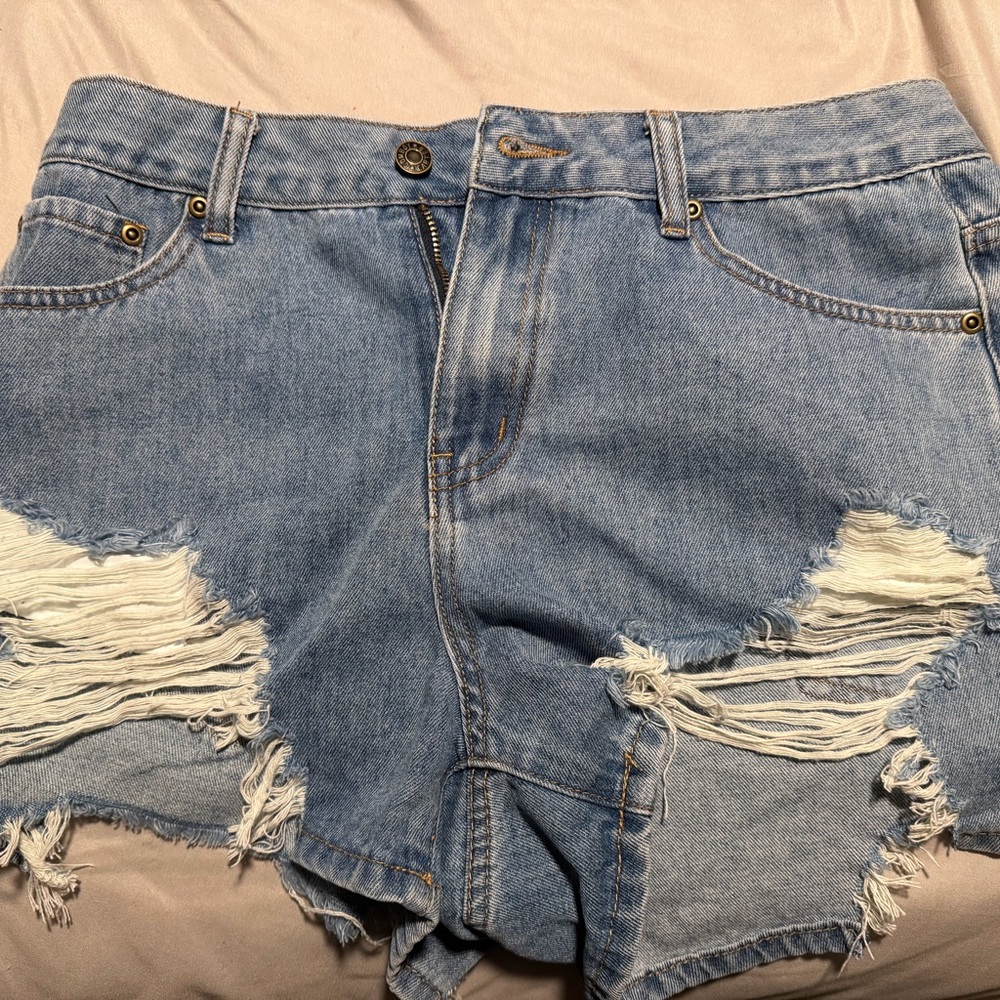 Cowboy Carter Distressed Shorts